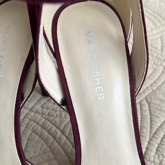COPY - Marc Fisher burgundy shade heels with strap size 7 1/2 - Picture 6 of 6